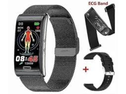 Relógio inteligente E600 com ECG, glicemia e frequência cardíaca, monitor de saúde não invasivo masculino, relógio esportivo feminino, pulseira para e-bike FML03 Ly