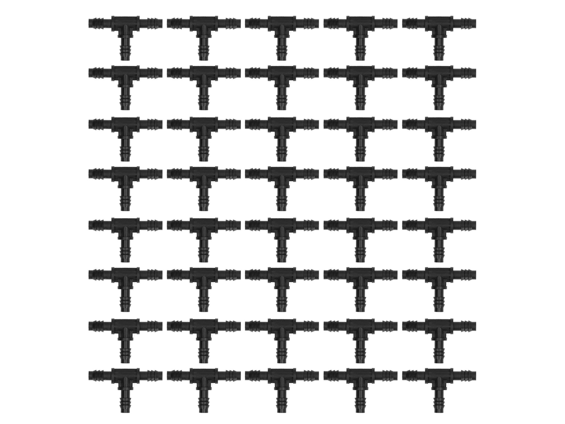 40 Conectores De Irrigação Com Pontes De Dreno 8/12mm Para Jardim