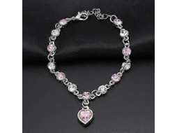 Nova Pulseira De Cristal Da Moda rosa