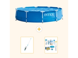 Intex Piscina Com Estrutura Redonda - 366x76 Cm - 3-peças S22457
