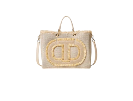 Mala De Mão De Mulher Twinset Borse Pele Sintética Bege (tamanho Único)