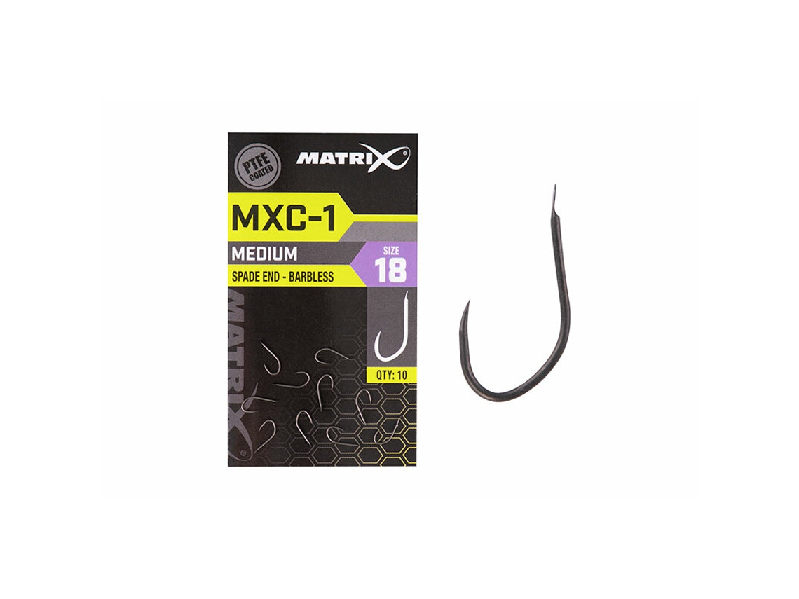 Anzóis Sem Barras Matrix Mxc-1 Spade End Ptfe X10