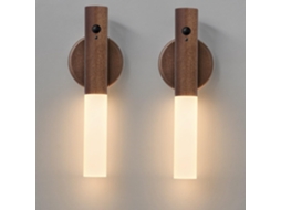 Conjunto De Duas Luminárias De Parede Alimentadas Por Bateria, Luz Noturna Com Sensor De Movimento, Recarregável Aquaforge