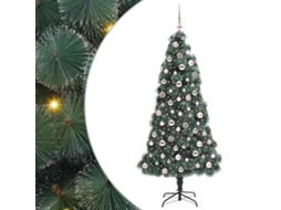 Conjunto 1 Árvore De Natal Artificial Vidaxl Verde Plástico (180 Cm)