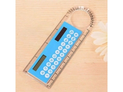 Calculadora, Régua E Lupa Com Espelho Grande, Material De Estudo Para Alunos, Azul Slowmoose