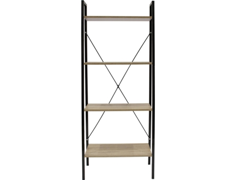 Estante KASA Style (Madeira e Metal - 148 x 60 x 32,5 cm)