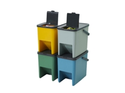 Conjunto de 4 Caixas Empilháveis H31.5 Cm Bergen KITCHEN MOVE