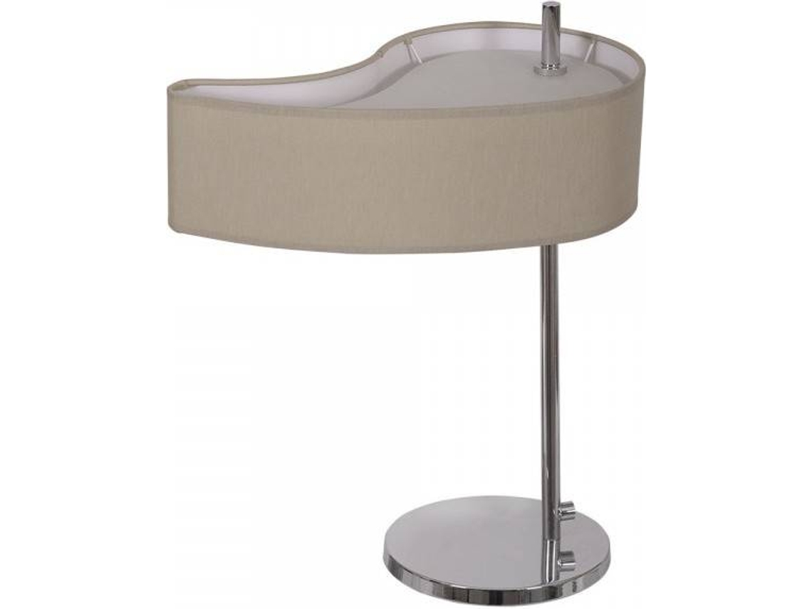 Candeeiro de Mesa FABRILAMP Ying - Yang (Castanho - E14 - 40 W - Metal)