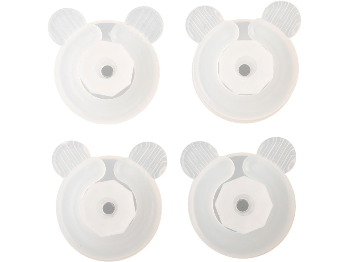 Conjunto De 8 Prendedores Transparentes Para Capa Edredom, Para Colchas E Roupas De Cama, Cantos De Plástico, Brancos 4 Peças