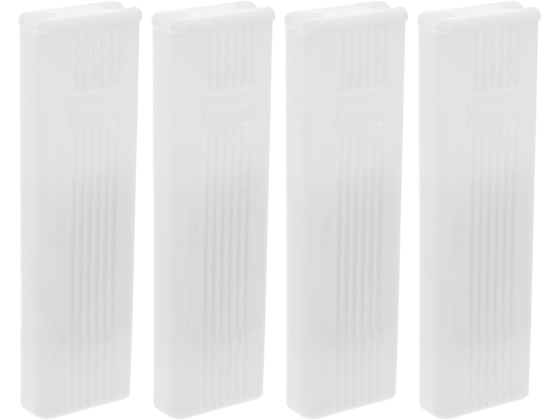 Conjunto De 4 Puxadores Plástico Branco Para Persianas E Cortinas