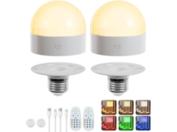 Lâmpada Led Recarregável E27 com Controle Remoto BRILVIBERA