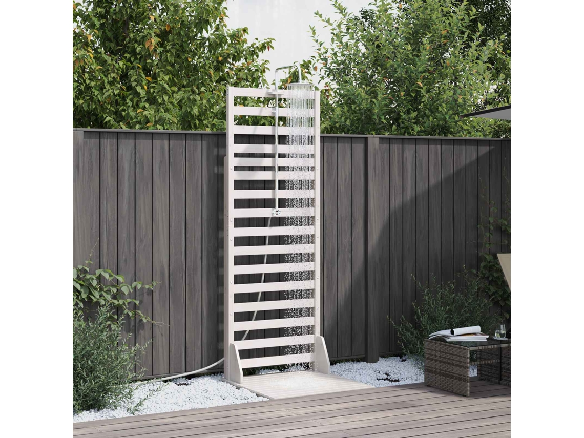 Vidaxl Chuveiro Externo 225 Cm Branco