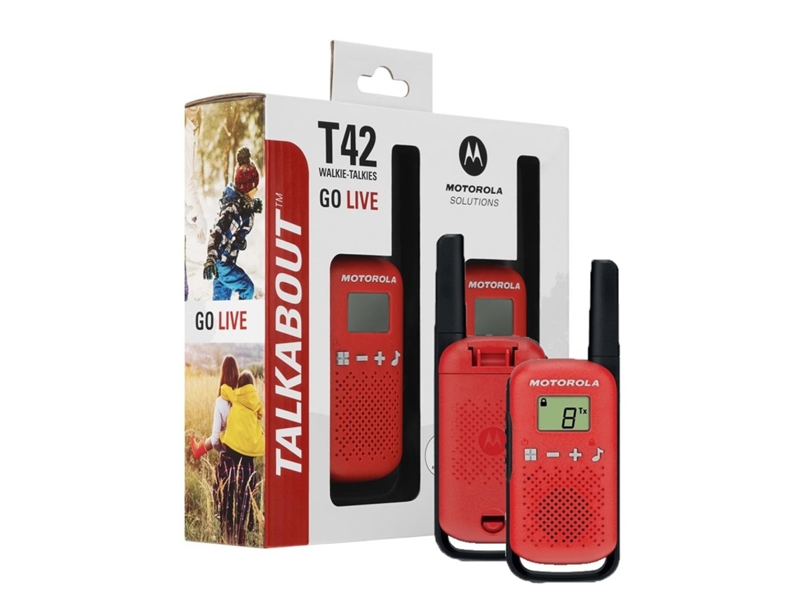 Rádio Portátil Motorola Talkabout T42 Walkie Talkie 2 Peças Brilvibera