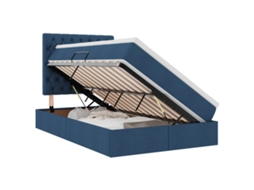 Cama com Arrumação e Led Azul 120x200 cm MAISON EXCLUSIVE
