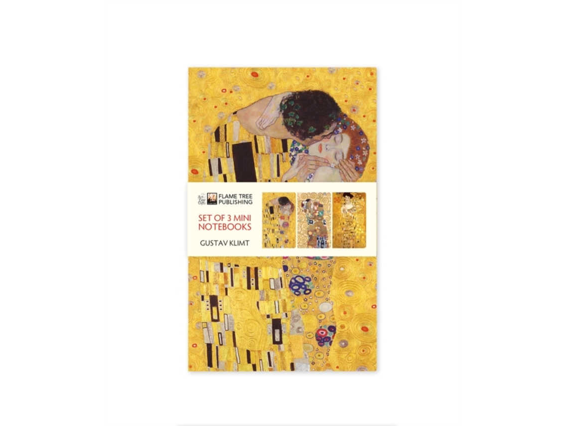 Livro Gustav Klimt Set of 3 Mini Notebooks de Created By Flame Tree Studio (Inglês)