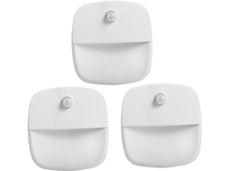 Conjunto De 3 Luzes Noturnas Led Inteligentes Com Sensor Movimento Luz