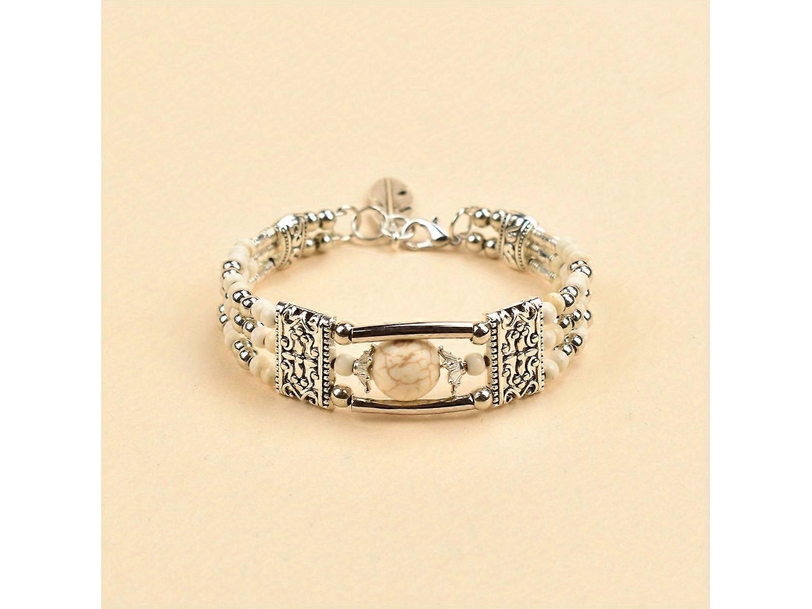 Pulseira Juege* Boho Vintage Turquesa Para Mulheres