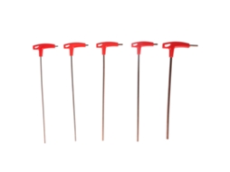 5pcs Chave Allen com Alça T Aço Liga S2