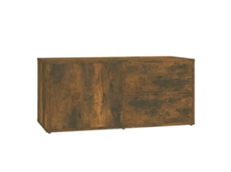Tv Cabinet, Tv Cabinets Vidaxl Marrom Madeira Processada (n/a)