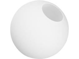 Cúpula Esférica de Vidro Branco para Luminárias de Chão e de Coluna, Design Elegante e Decorativo, Compatível. SFUSHOS