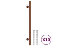 Cabinet Handle, Cabinet Handles Vidaxl Marrom Aço Inoxidável (192 Mm)