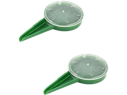 Distribuidor De Sementes Ajustável De Plástico Verde, 2 Unidades, 5 Configurações, Para Jardim E Hortas