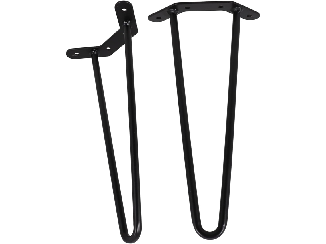 Villcase 2 Peças Pés De Mesa Em Formato Grampo Cabelo, Pés De Substituição Resistentes Em Metal Para Mesas E Projetos