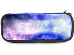 Estojo Grande Com Estampa De Galáxias, Nebulosas E Estrelas Ideal Lápis, Maquiagem E Escola, Escritório E