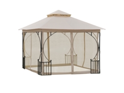 Tenda Jardim 295 Cm Teto Duplo Mosquiteiro Bege VELTRIX