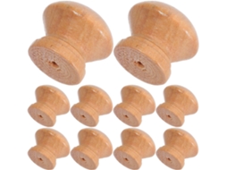 Luxshiny Conjunto De 10-puxadores Pequenos E Redondos Madeira Maciça Para Gavetas, Armários E Portas De Closet Faça Você