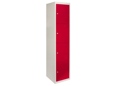 Estante MONSTER RACKING 4 Portas (Vermelho - 45x38x180cm)