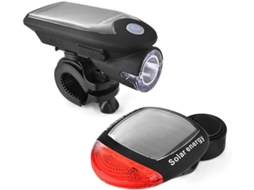 Conjunto De Luzes Led Para Bicicleta Mtb, Recarregável Via Usb, Com 4