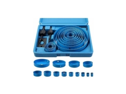 Kit De Scie Cloche 17 Peças,aço Carbono Bi-metal 19-127mm Para Madeira,placa De Gesso E Plástico