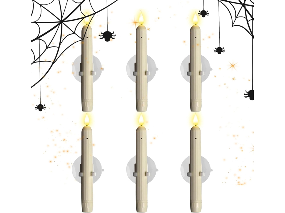 Velas De Led Com Sensor De Movimento, Sem Chama, Com Ventosa, 18 Cm, Ideais Para Páscoa, Natal, Hall Gokoco