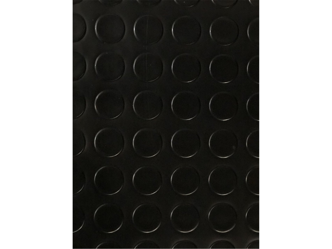 Jardin202 - Suelo Vinílico Pvc Circulos Negro 2x25 Metros | 2x25 Metros ()