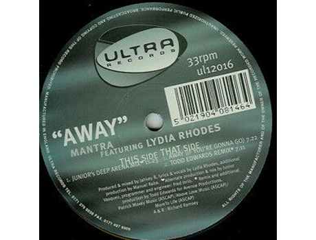 Vinil Away, Mantra Featuring Lydia Rhodes Ultra Records