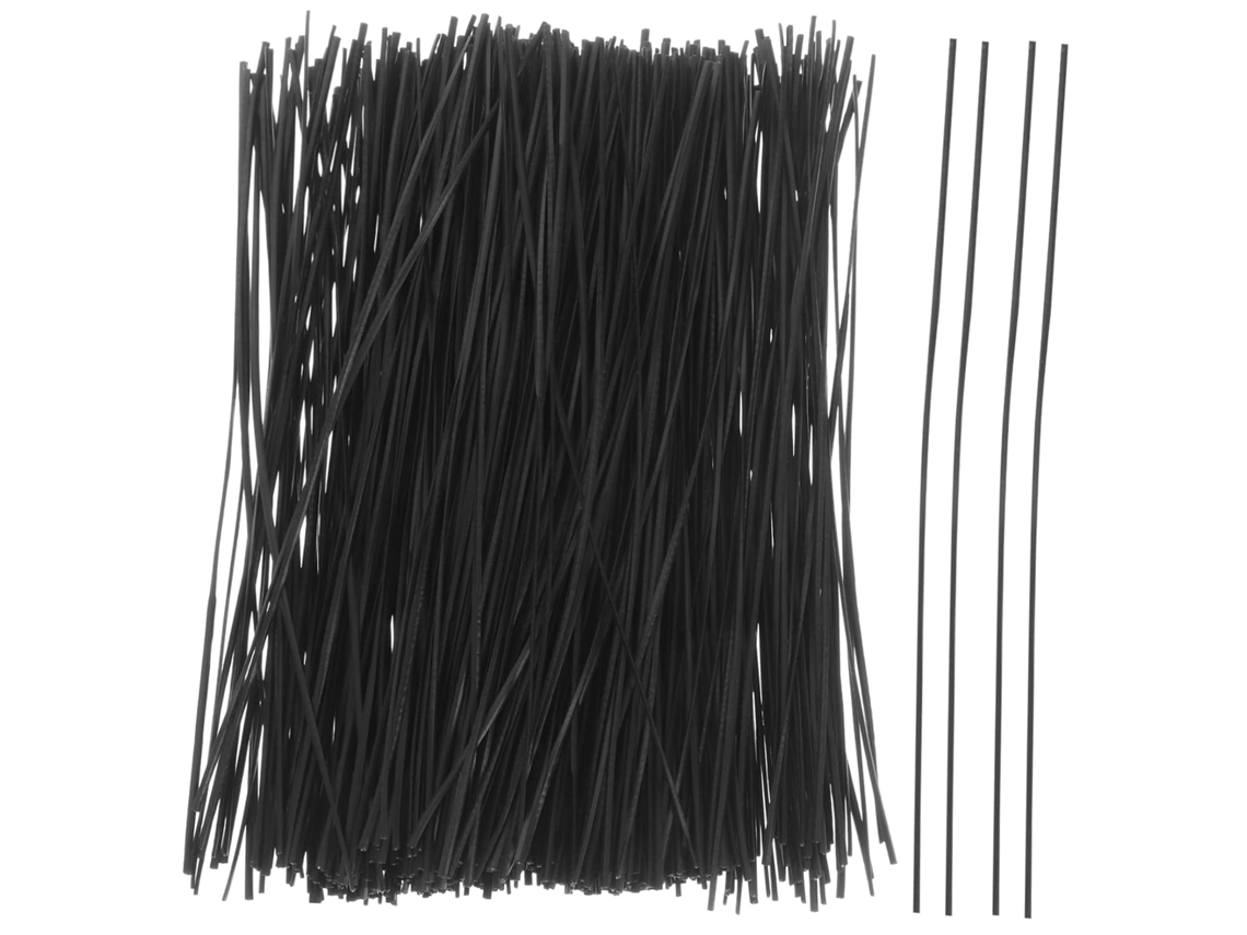 Pacote Com 1000 Abraçadeiras De Nylon Flexíveis E Resistentes Em Plástico Preto E Ferro.