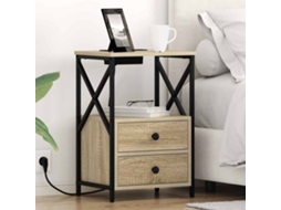 Vidaxl Armário De Cabeceira 2 Pcs Carvalho Sonoma 40 X 31 X 60 Cm