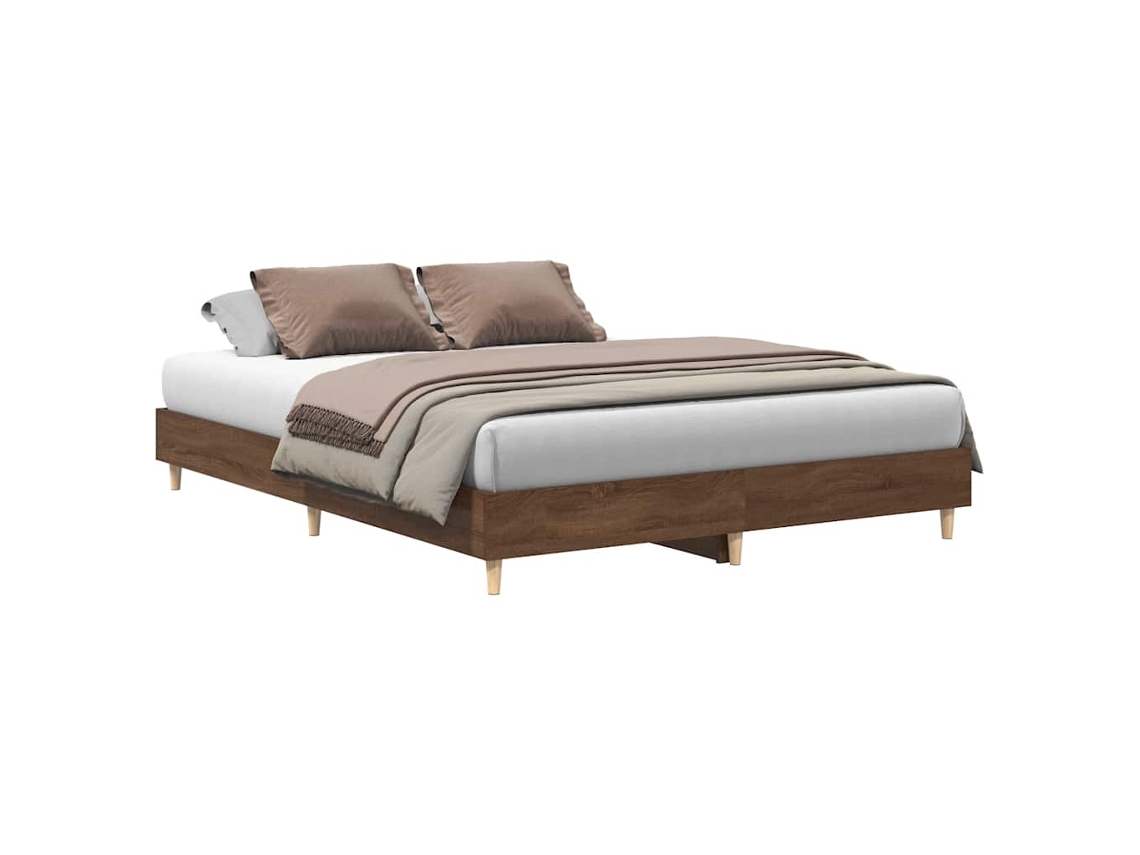 Estrutura de cama sem colchão MAISON EXCLUSIVE (150x200 cm) em carvalho castanho