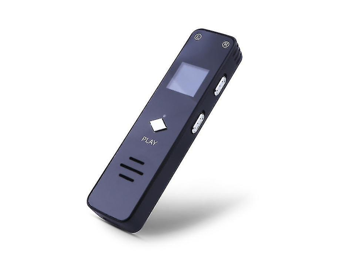 Mini Gravador Digital De 8 Gb Com Mp3 Player Para Reuniões, Entrevistas E Reuniões Yizhood (preto)