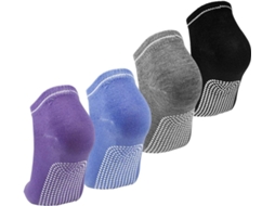 Conjunto de 4 Meias de Ioga Femininas Algodão Antiderrapantes AQUAFORGE