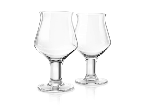 Conjunto Toque Final De 2 Copos De Cerveja Artesanal 600 Ml Bar Ale Vidro Em Forma De V Haste Gg5019 Ckb Ltd