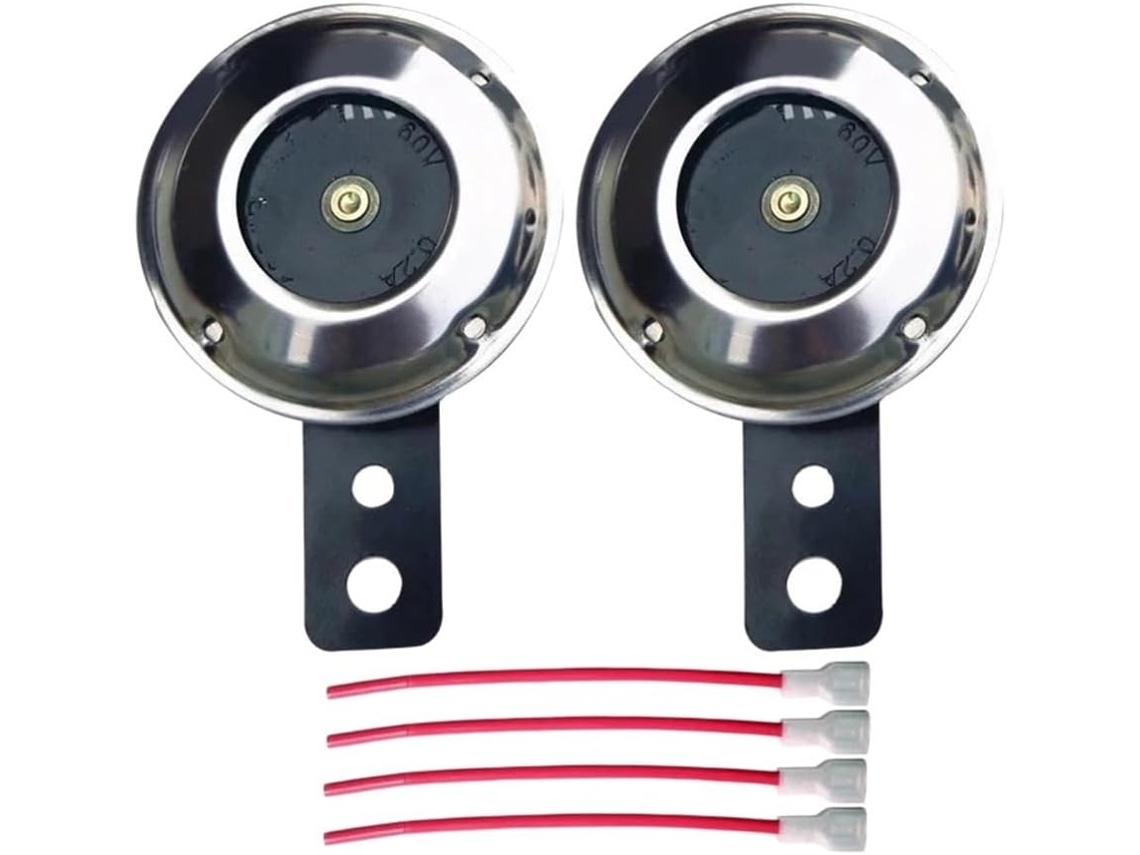 Guidon Musique Haut-parleur Chromé Para Moto E Scooter, 48v, 60v, Super Fort, Para, Ciclomotor, Dirt Atv