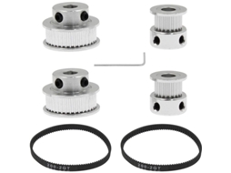 Kit Com 2 Polias De Correia De Distribuição Gt2 Em Alumínio Para Impressora 3d E Acionamento Mecânico Cnc