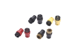 Escova redonda para limpeza a vapor, 8 lâmpadas, para karcher sc series sc1 sc2 sc3 sc4 sc5 sc7, escovas de limpeza, peças domésticas, acessórios