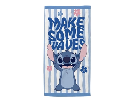 Arditex Toalla Microfibra Stitch Make Some Waves Disney 70x140 Cm Wd16989 Arditexp25
