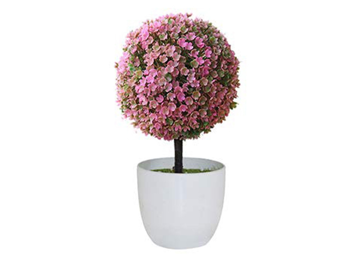 Planta Artificial Bola Decoração Banco Seda LAXISCREED