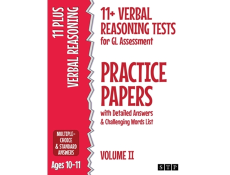 Livro 11 Verbal Reasoning Tests For Gl Assessment Practice Papers With Detailed Answers Amp Challenging Words List Volume Ii De Stp Books (inglês)