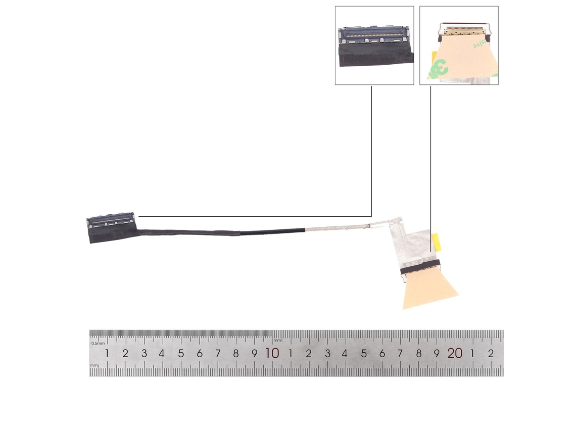 Cabo FHD HP 840 G9 com tela sensível ao toque LCD/LED sem fio de 30 pinos. Compatível com 6017b1650901