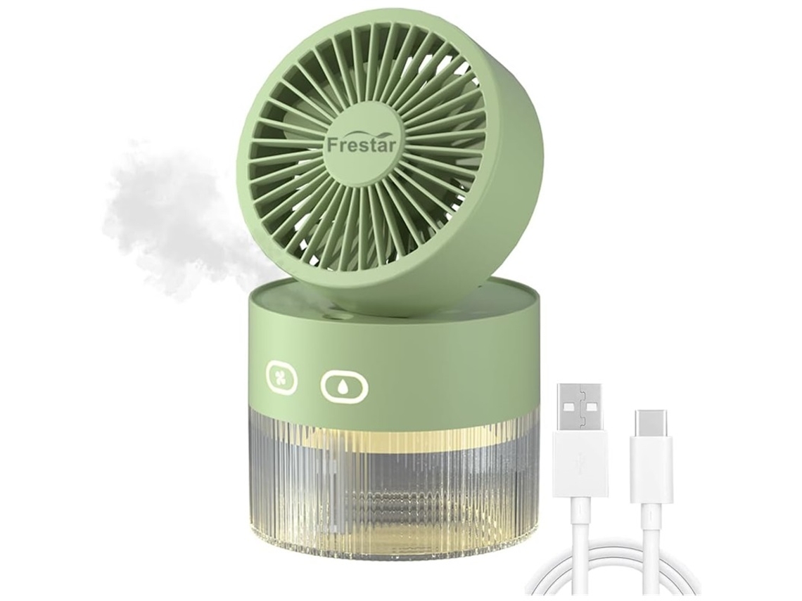 Mini ventilador de mesa 3 em 1, 350ml, umidificador, escritório, VOLTEDGE